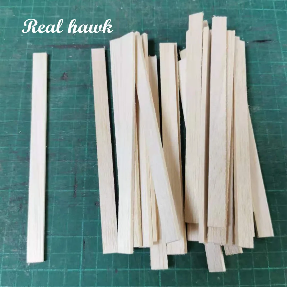 200x10mm Rectangular Natural Balsa Wood Stick Woodcraft Flat Dowel for Kid Model Making DIY Craft Home Wedding Party Decoration