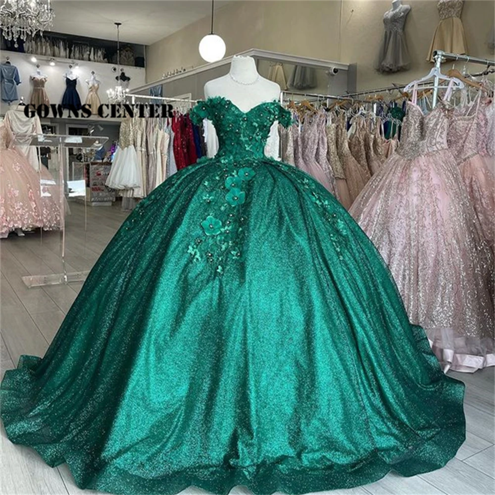 Бальное платье с 3D цветами, платья для Quinceanera, розовые платья для выпускного вечера и выпускного вечера, милые платья принцессы на шнуровке 15...