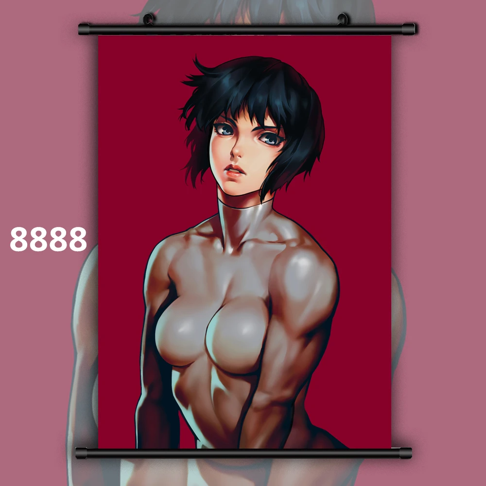 Anime Posters Motoko Kusanagi Retro Poster Canvas Painting Wall Decor Wall Art Picture Room Decor Home Decor