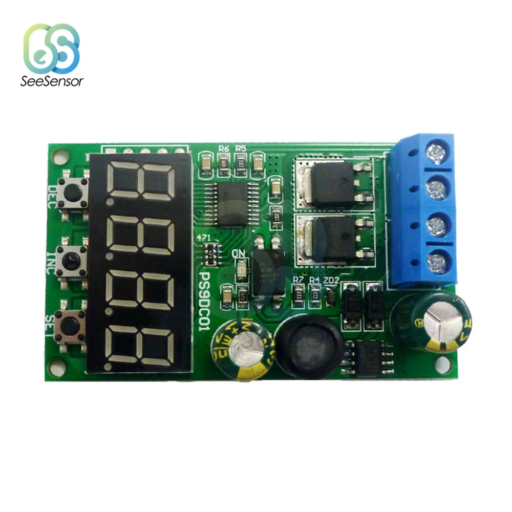PS9DC01 DC 6-30V 15A Battery Discharge Protection Module Multipurpose Battery Discharge Protector for Lead-acid Lithium Battery