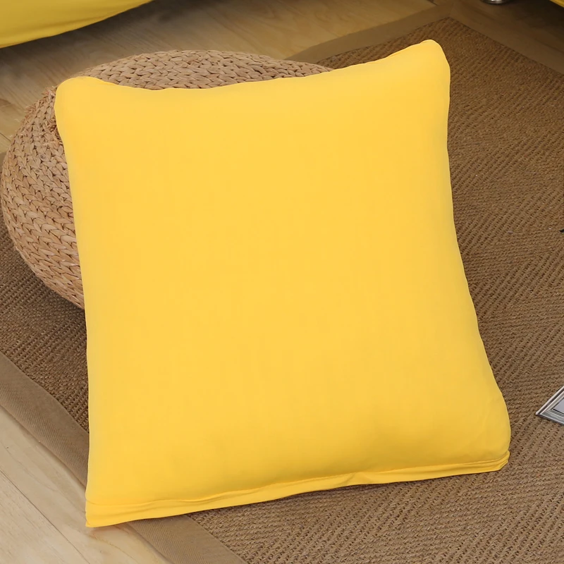 Cojín elástico con estampado sólido cojines decorativos para sofá Capa de Almofada coussin de salon housse de cous