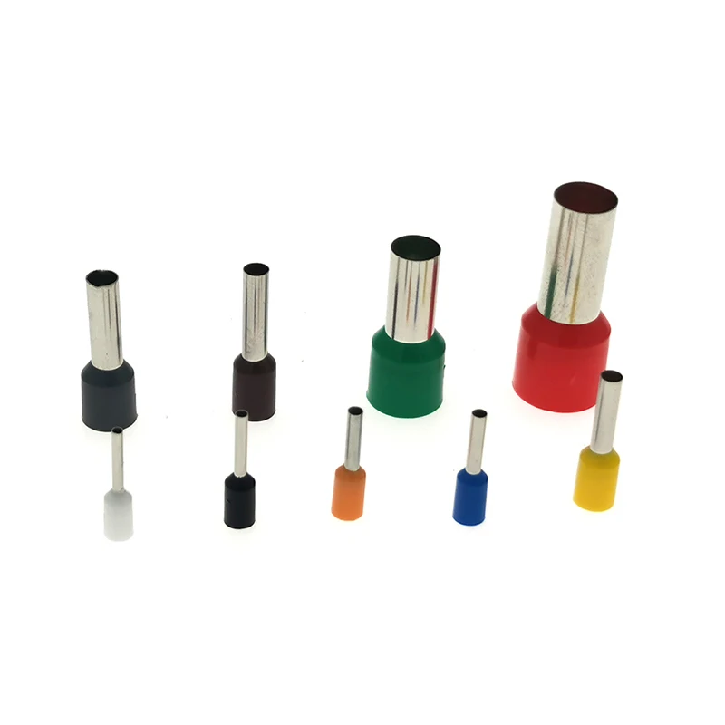 100Pcs Tube Insutated Cord End Terminals Electrical Crimp Terminal Wire Connector E16-12 E16-18 Wiring Cable Ferrules 6AWG 16mm2