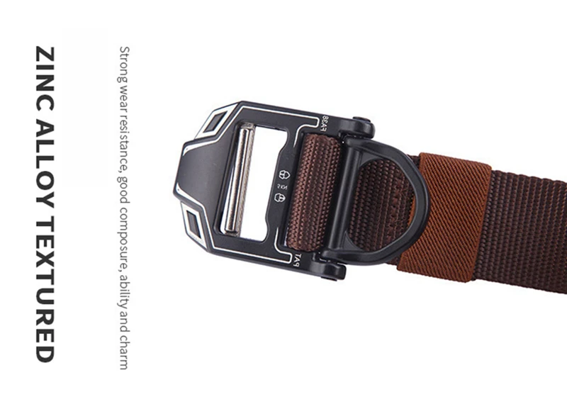 Gürtel für Herren, Metallschnalle, taktische Gürtel, Jeans, Sportgurt, Segeltuch, D-Ring, Taillengürtel gürtel jeans gürtel herren gürtel damen belt ремень gürtel für männer männer geschenk ремень женский ремень мужско – Detail 6