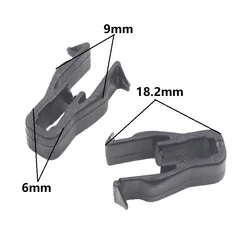 30x Universal Car Instrument panel Snaps clips Black Plastic Trim Panel Dashboard U Type Fasteners