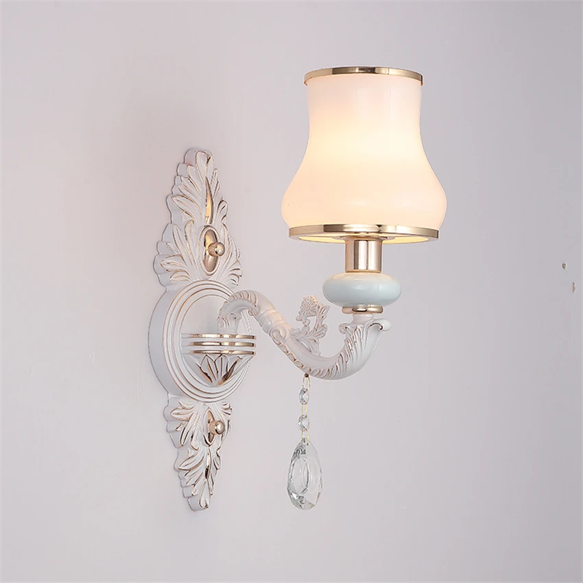 American Luxury Wall Lamp Living Room Room Bedside Lamp Hotel Restaurant Corridor Aisle Lamps Luster