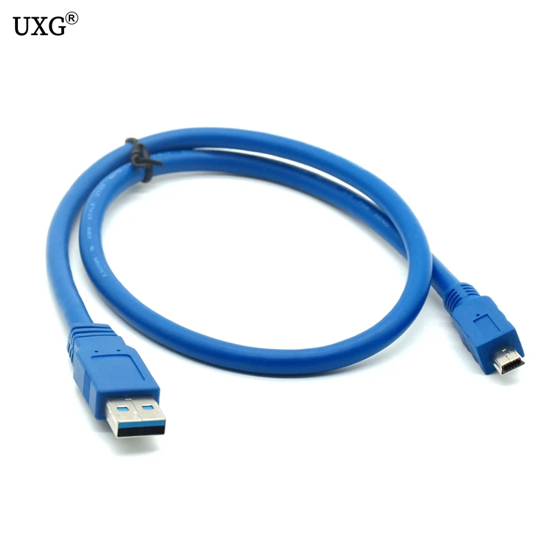 USB Extension Cable USB3.0 Extender Cord Type A Male to Female Micro-B MINI 10pin Data Transfer Lead for Playstation Flash Drive