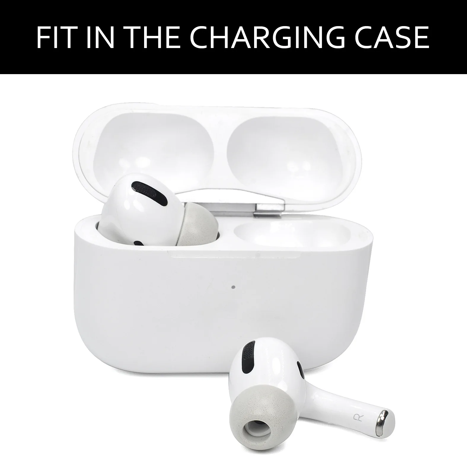 1Pair(2pcs) Noise Isolating Comfortble Memory Foam Ear Tips Pads Earbuds for TWS for Apple Airpods Pro Headphones 11.19