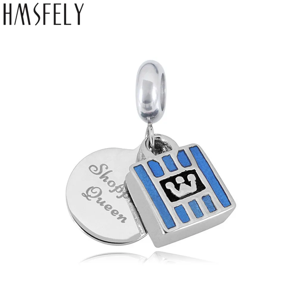 HMSFELY Stainless Steel Cute Pendant For DIY Charm Bracelet Necklace Jewelry Making Bracelets Titanium Steel Dangles Accessories