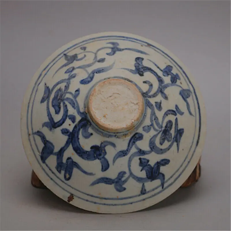 Chinese Style Porcelain Crane & Flower Design Bowl 6.89 inch Retro Ornaments