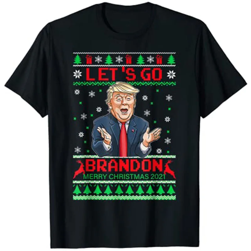 Funny Lets Go Bandon Trump 2024 T-Shirt Customized Products Men Clothing