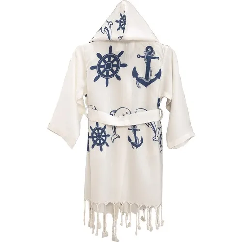 Soft Colours Bamboo Peshtemal Children Baby Robe Beach Captain