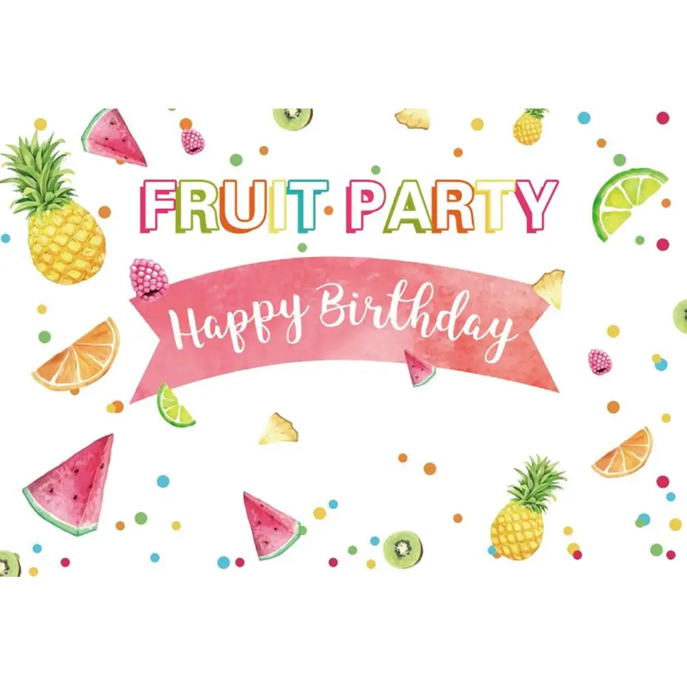Yeele الكرتون الفاكهة حفلة التصوير عيد ميلاد منقطة التصوير خلفية التصوير الديكور خلفيات استوديو الصور