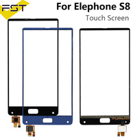 6.0''Black/Blue For Elephone S8 Touch Digitizer Panel Front Glass Lens Sensor For elephone S8 Mobile Phone Spare Parts+Tools