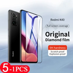 5-1Pcs Glass for Redmi K40 pro plus K30 Ultra K30i K30S K20 note 10 5G pro max 10s 10X 4G screen protector tempered glass film