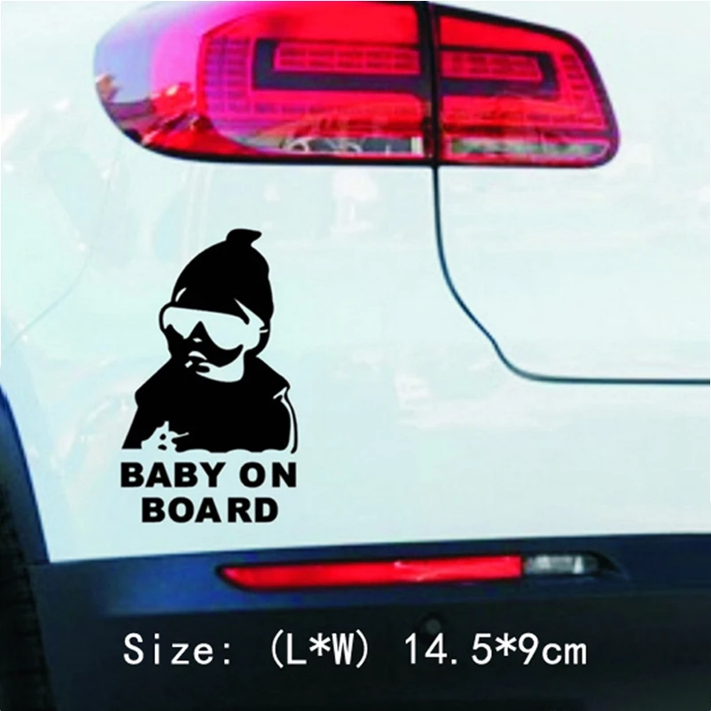 Baby On Board Warning Decals Reflective Waterproof Fashion Lovely Car Window Vinyl Stickers Automobiles Car Accessories Stickers