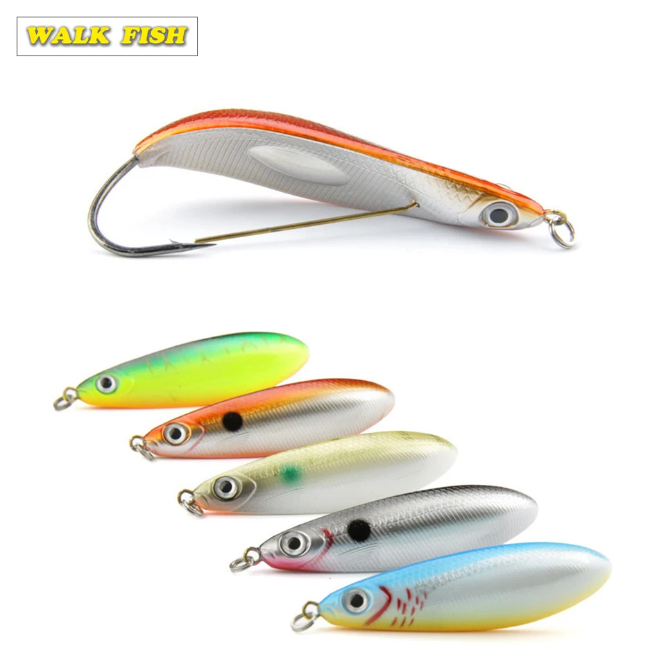 Walk Fish 1PCS Quality Minnow Fashion Spoon Baits 8.5cm 20g Freshwater Saltwater Crankbait Hard Bait Wobblers Ice Fishing Lure