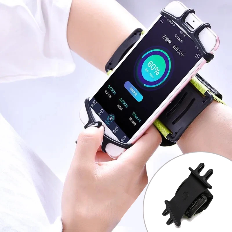 1pcs Mobile Phone Running Phone Bag Wristband Belt Jogging Cycling Arm Band Holder Wrist Strap Bracket Stand Wrist Phone Holder