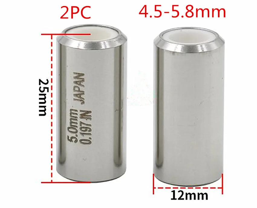 

2PCS EDM Machine Ceramic Guide 12X25mm 4.5-5.8mm Guide Tube For Drill Guide For EDM Drilling Machine