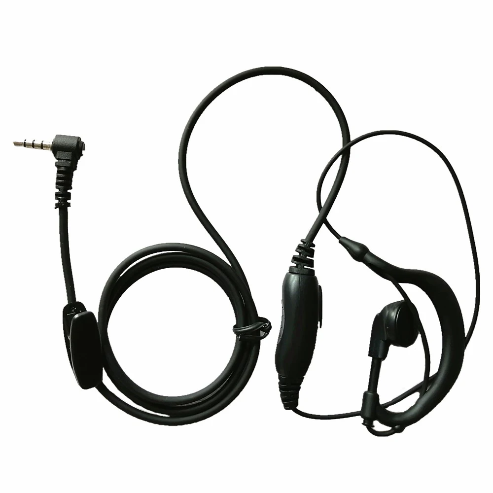 

10x G-Shape Ear hook Headset Earphone Earpiece Mic PTT Clip For Yaesu Vertex Standard Radio VX-300 VX-400 VX-410 VX-420 VX-210