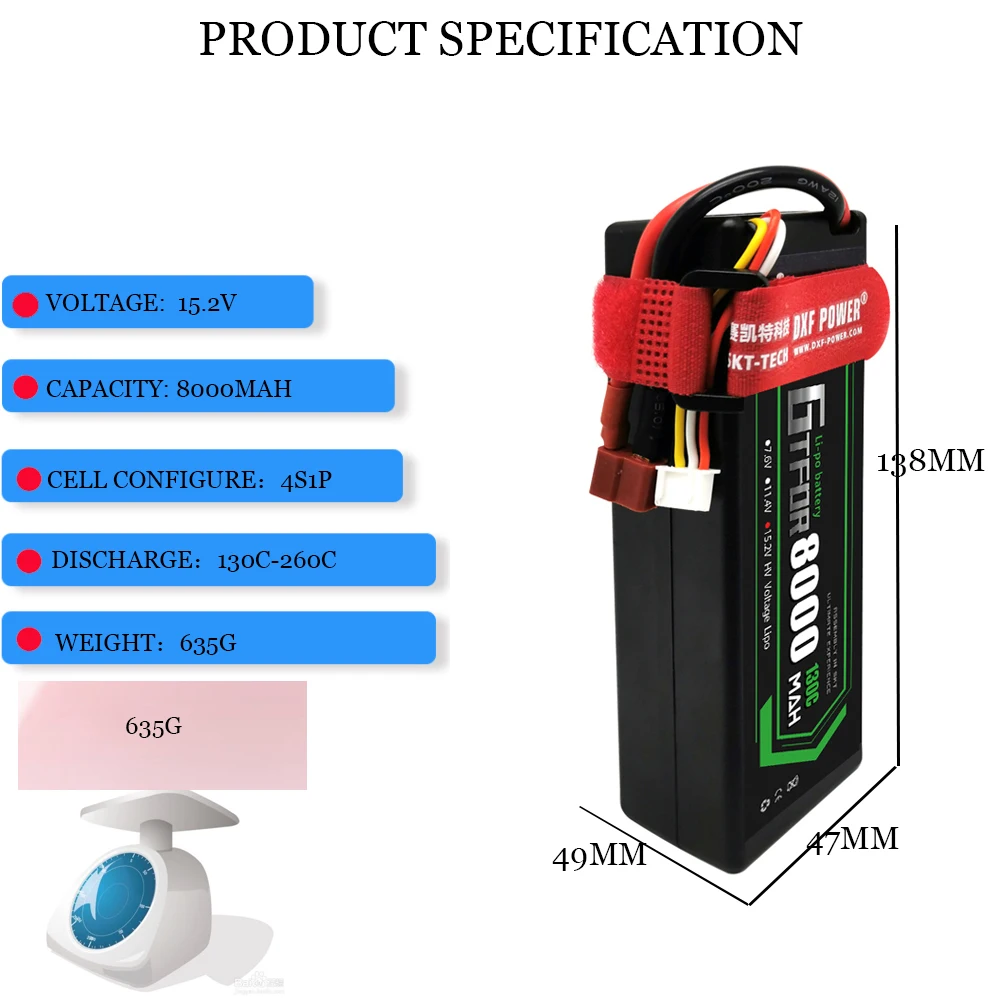 RC Lipo Battery 2S 3S 4S 7.6V 7.4V 11.4V 11.1V 14.8V 15.2V 8000mah 8400mah 6500mah 6750mah 5200mah for RC1/8 1/10 Car Boat Truck