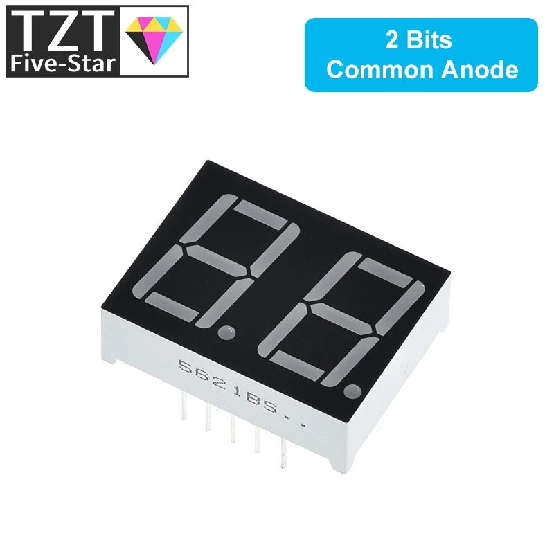 0,56 Zoll LED-Anzeige 7-Segment 1 Bit/2 Bit/3 Bit/4 Bit Ziffernrohr Rot Gemeinsame Kathode / Anode Digital 0,56 Zoll LED 7-Segment – Detail 7