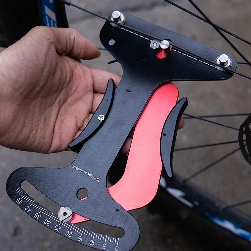 自転車スポークテンションメーター,ロードスキーパイカー,テンショナーツール,正確なインジケーター,キャリブレーションツール,ホイールビルダー