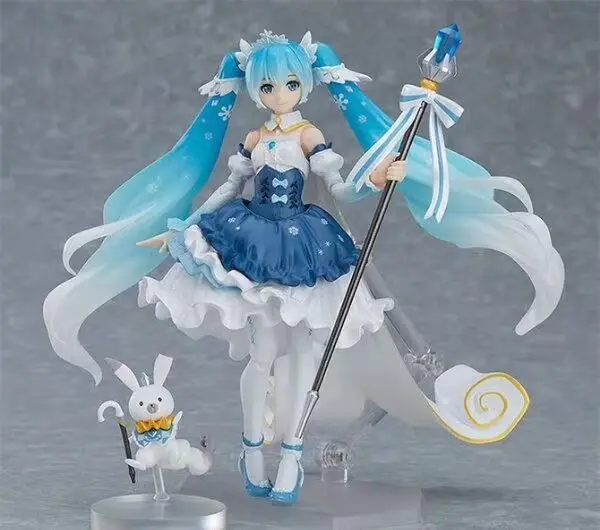 Anime Figma EX-054 Snow Miku 2019 Statue Figure Model Toys