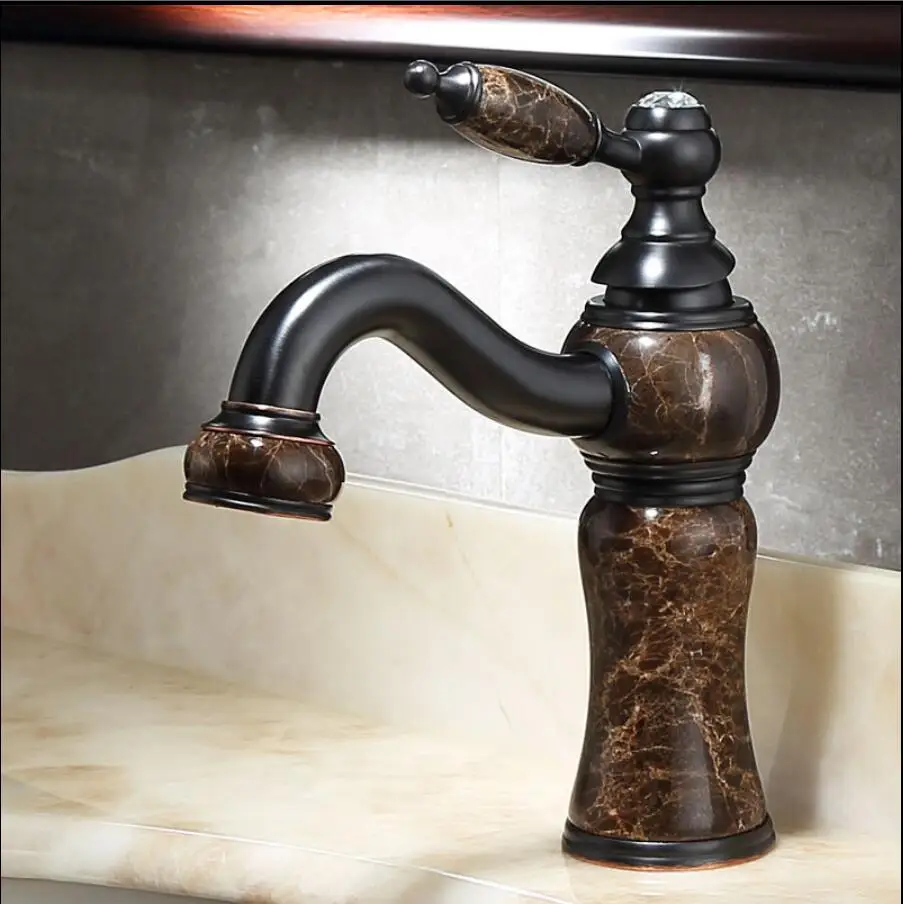 

Vidric New arrival jade and brass faucet ORB finished bathroom basin faucet,Luxury sink tap basin mixer High Quality water tap