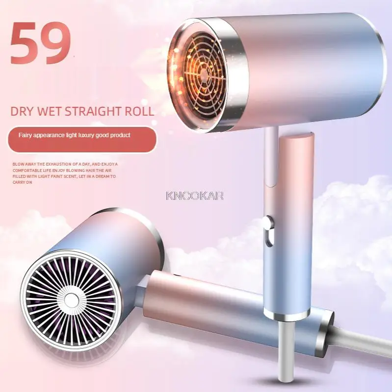 Household High Power Hair Salon Folding Hair Dryer Negative Ion Constant Temperature Hair Dryer 220V