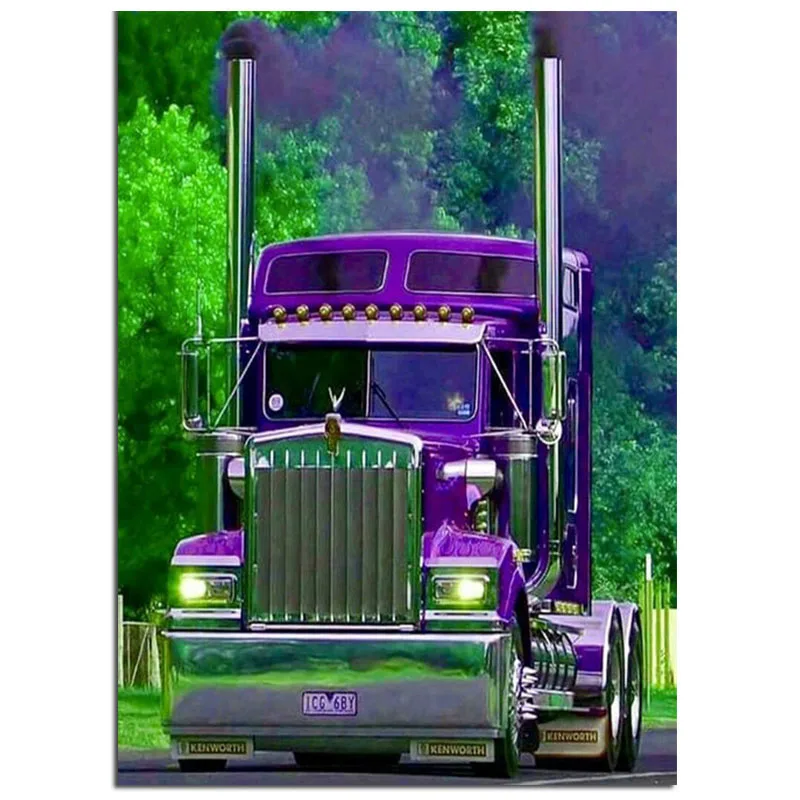 5D Full Diamond Painting tools Cross Stitch kit diy Diamond Embroidery sale tractor pattern square Diamond Mosaic Truck head