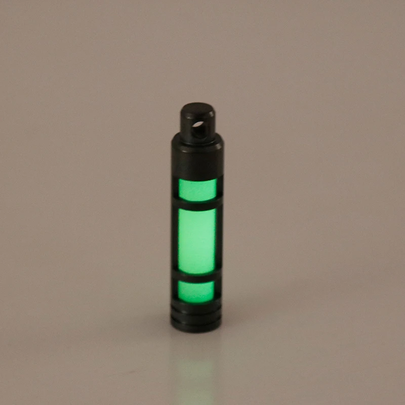 TEC Accessories Titanium  Stainless Steel Embrite™ Glow in the dark keychain FOB TEC Accessories