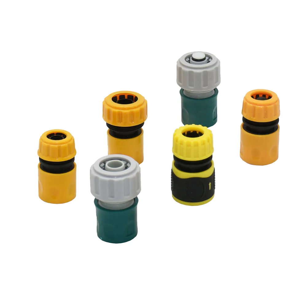 1/2 3/4 Inch Garden Hose Quick Connector Stop Water Connector 16/20mm Tube Joints For Greenhouse Drip Irrigation Sprinklers 1PC