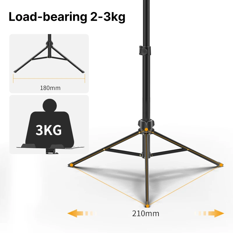 Vijim LT-01 suporte multifuncional portátil projetor estande folha de música com 360 ° al liga ajustável maxload 3kg bandeja
