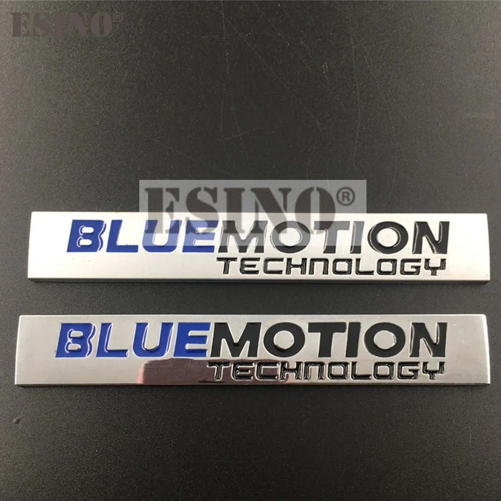 Car Styling 3D Metal Chrome Zinc Alloy Emblem Blue Motion Technology Car Body Badge Emblem For Volkswagen Golf Passat Tiguan