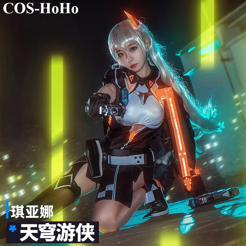 

COS-HoHo Anime Honkai Impact 3 Kiana Kaslana Battle Suit Gorgeous Dress Uniform Cosplay Costume Halloween Party Outfit Women