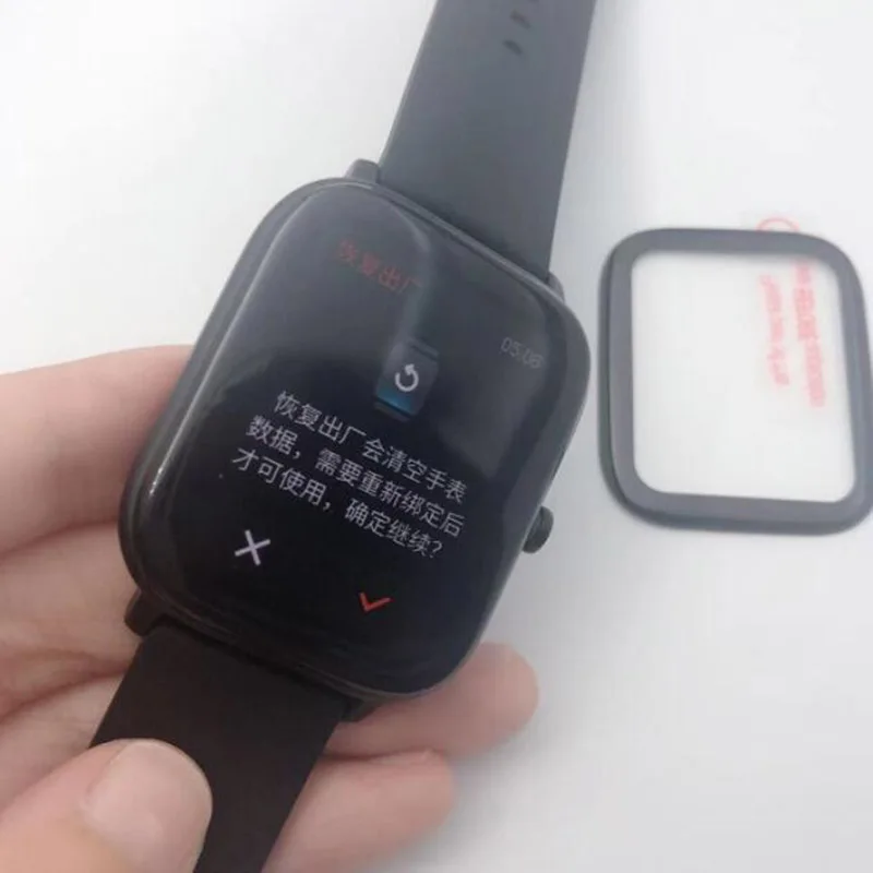 غطاء واقي شفاف ثلاثي الأبعاد بحافة منحنية للساعة الذكية ، فيلم واقي لـ Amazfit GTS ، واقي شاشة LCD (ليس زجاجيا)