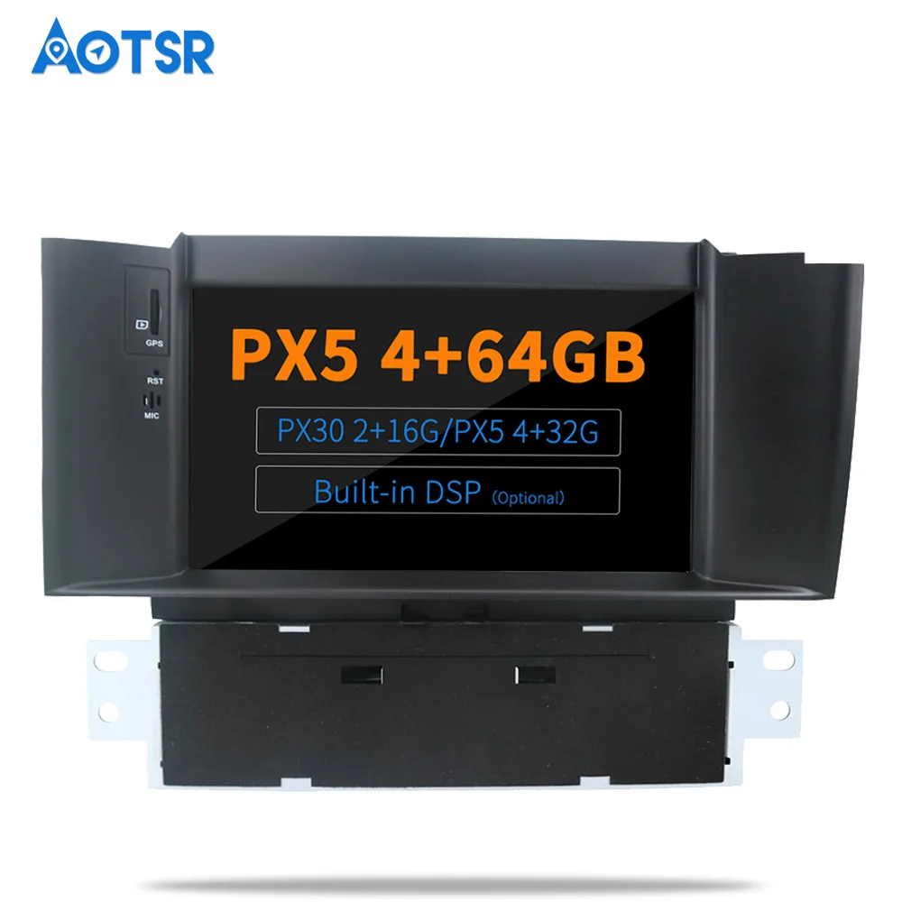 AOTSR Android 13 DVD Player For Citroen C4 C4L DS4 2011 - 2016 Car GPS Navigation DSP Bluetooth IPS Screen Radio carplay DSP BT