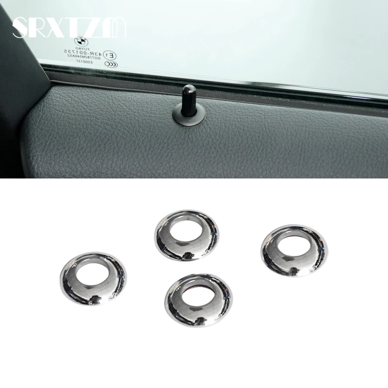 Car Door Pin Lock Decoration Ring Stickers For BMW 3 Series E90 2005-2012 Interior Car Styling