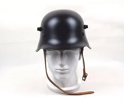 Cosplay  GERMAN M16 M1916 STAHLHELM STEEL COMBAT HELMET BLACK 　