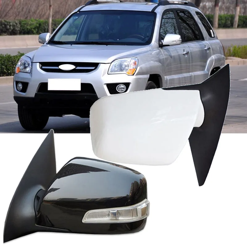 Lofty Richy For KIA Sportage 2007 2008 2009-2013 Outside Rearview Mirror With LED Turn Signal Light Side Reverse Mirror Assembly