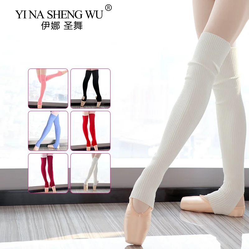 Mới Thu Đông Chuyên Nghiệp Nữ Múa Ba Lê Phần Đan Dancewear Thả Nuôi Người Lớn Giữ Dài Ấm Áp Quần Legging Tất Cho Ba Lê