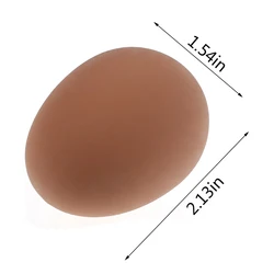 1 Pcs Novelty Bouncy Eggs Realistic Fake Rubber Bouncing Balls Pet Toy Prank Joke Toy