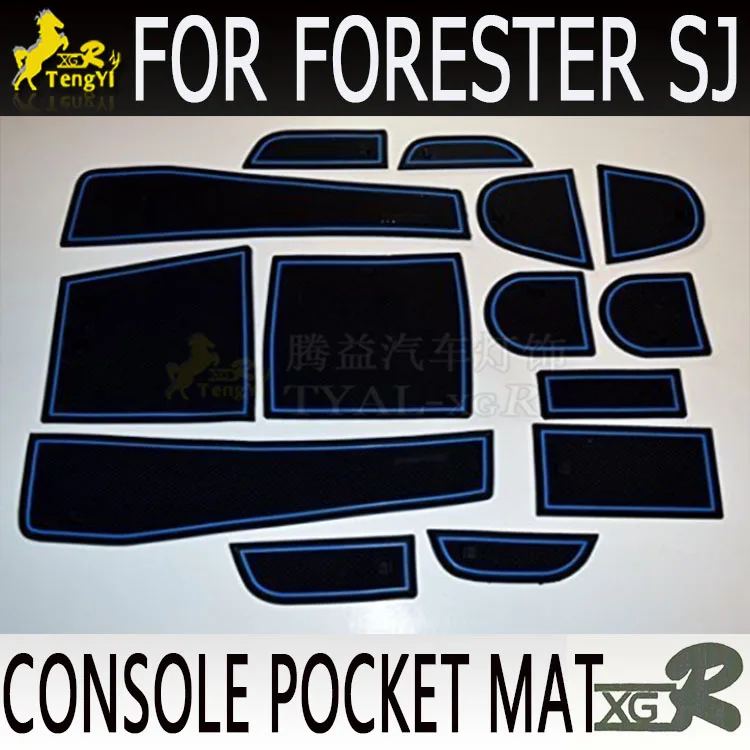 

ty xgr interior accessory decoration door pocket MAT non slip proof pad for forester 2013-2015 accessory