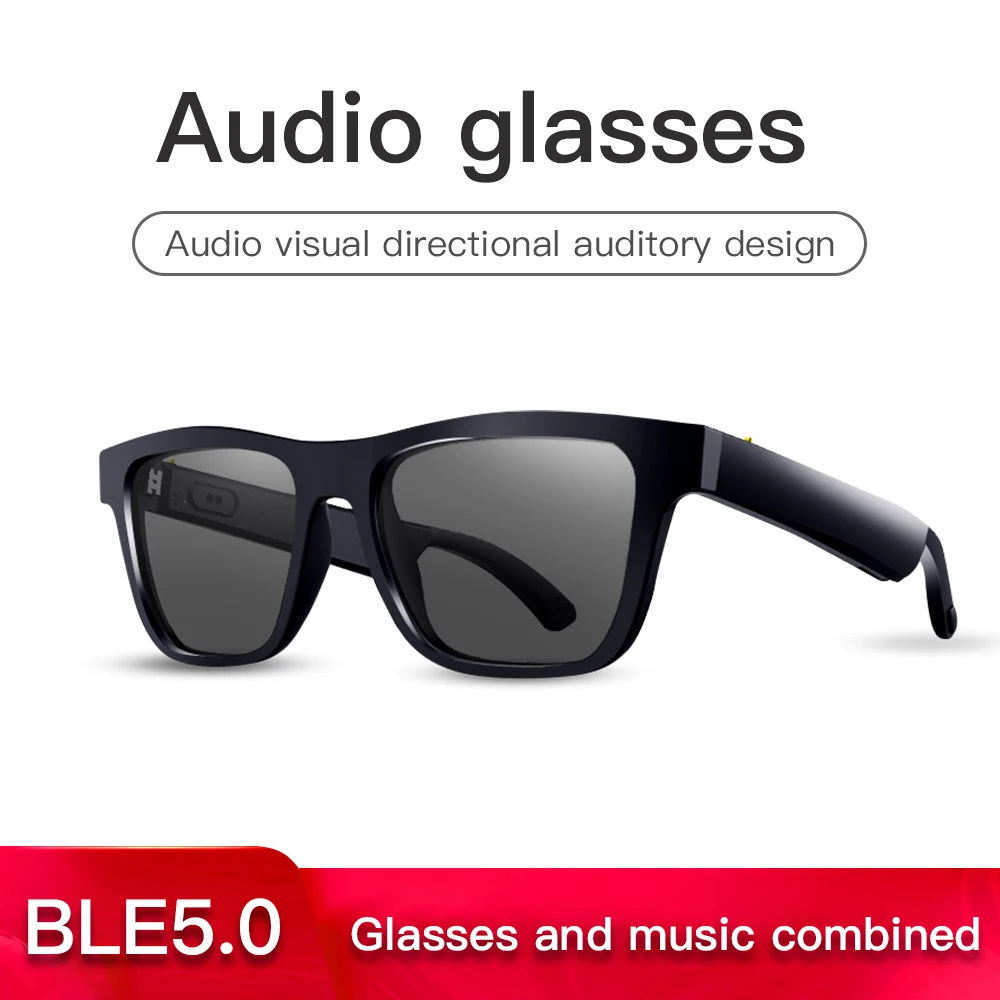 

High End Audio Glasses Smart Headset Sweatproof Wireless Bluetooth Handsfree Open Ear Polarized Music Sunglasses For xiaomi