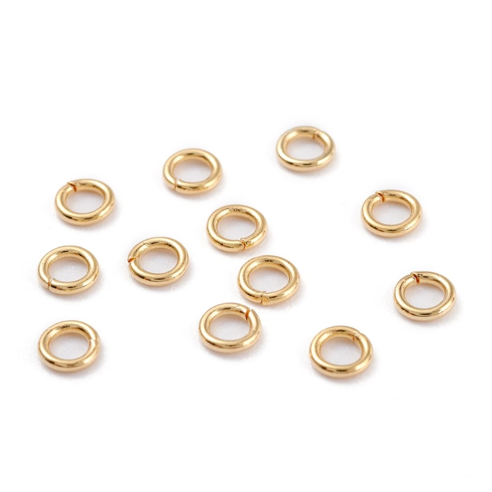 

50pc Stainless Steel Open Jump Rings Golden Split Rings For DIY Jewelry Making Supplies Necklace Bracelet Connectors 5mm 6mm 8mm