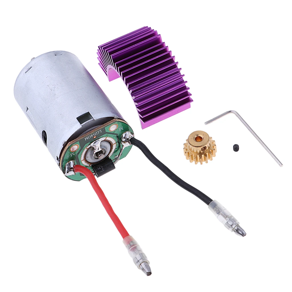 For Wltoys 12428 12423 1/12 RC Car 540 Motor 17T Motor Gear Radiator 12428-0121+0088+XY12017 Motor+Heat Sink+Gear