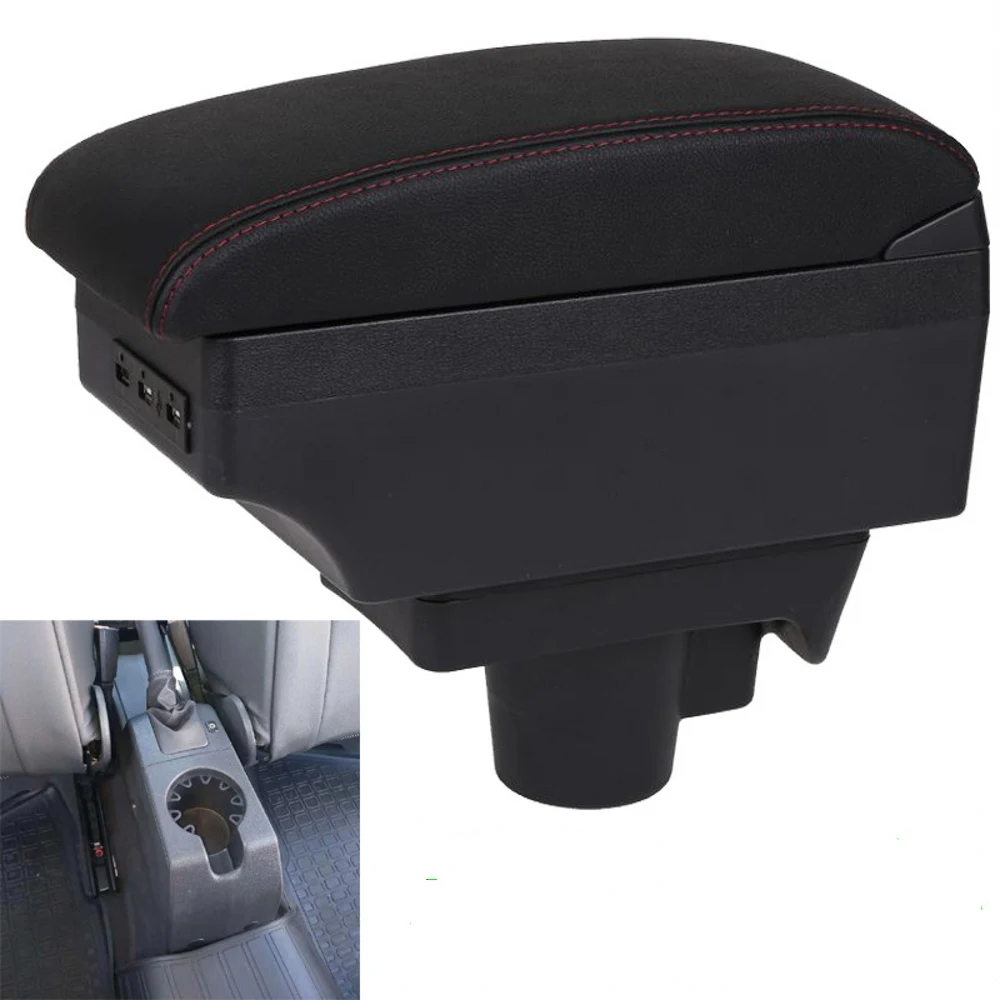 For Opel Astra H armrest box central Store content Storage box armrest box with cup holder USB interface