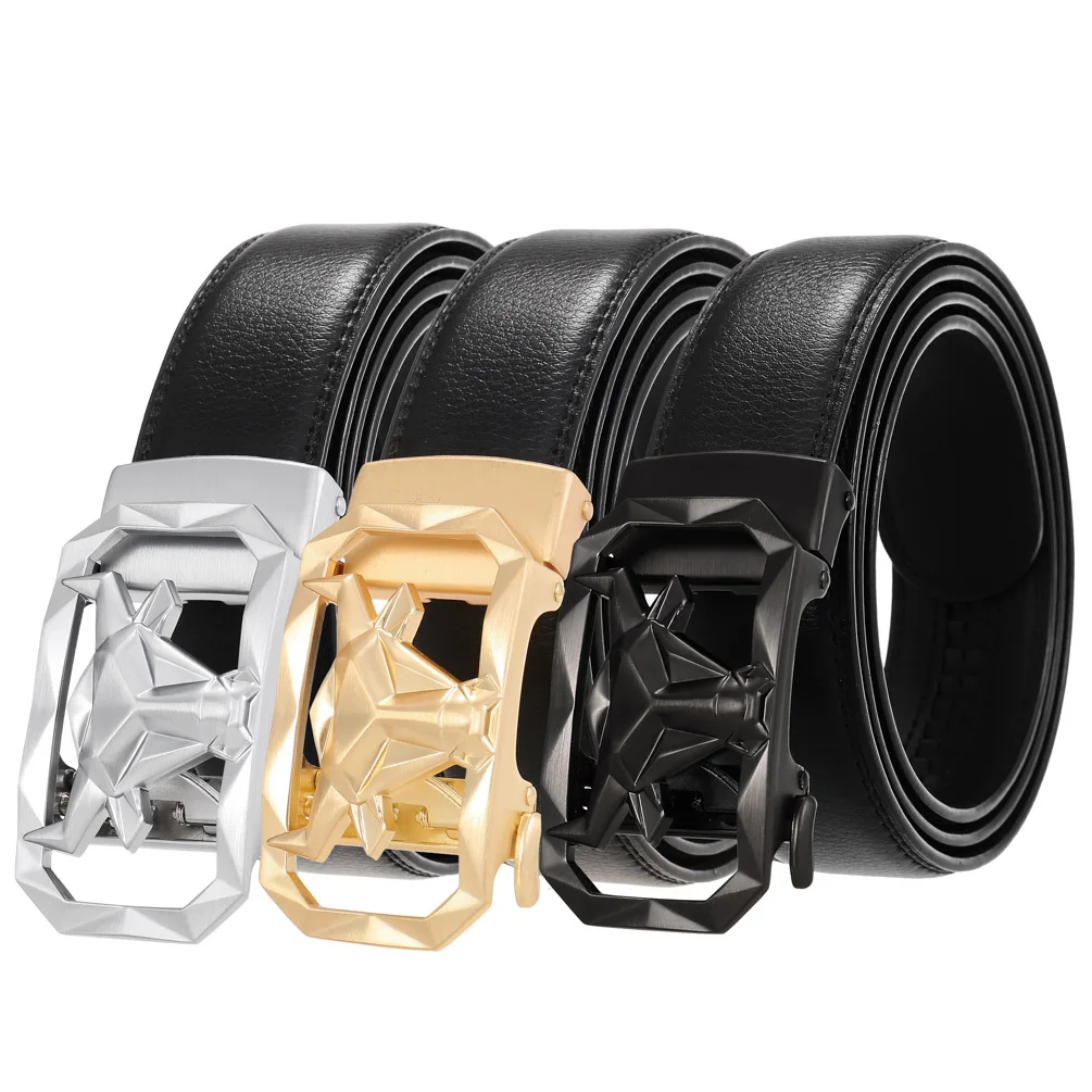 

Fashion Men's Belt Automatic Buckle Leather Belt LY136-2108-1 Men Fashion Belts for High Quality Ladies