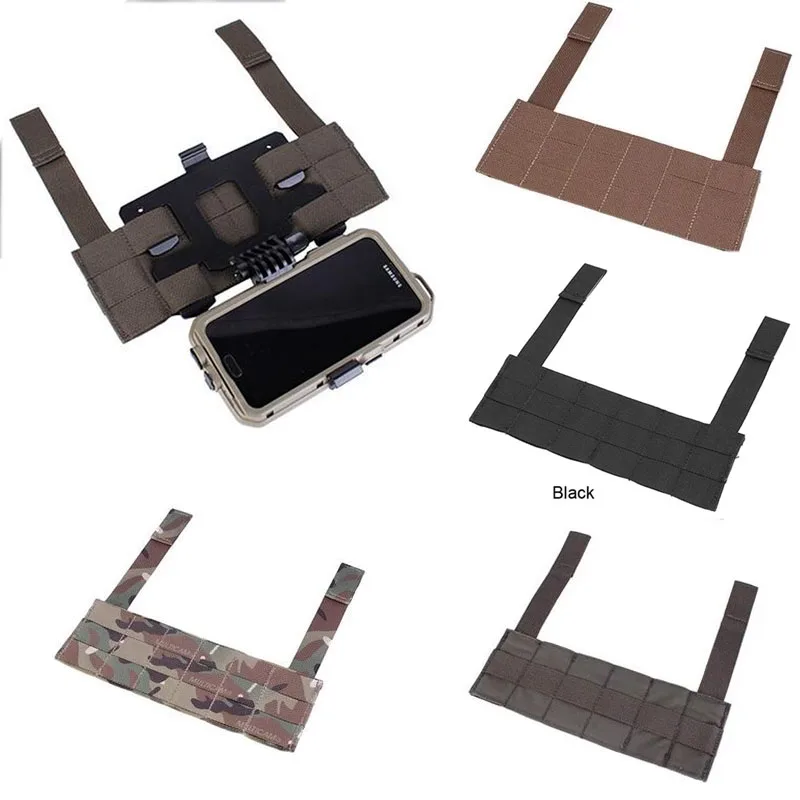 Outdoor D3CRM MK4 MOLLE Chest Panel piattaforma della cassa del telefono cellulare per appendere il petto all'aperto