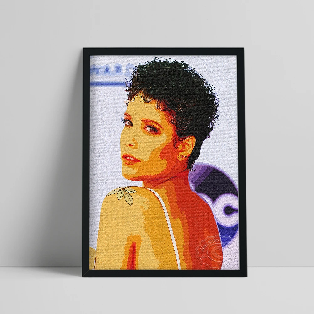 

Halsey American Singer Print, Music Female Star Portrait Watercolor Poster, Movie Actor Wall Picture, Halsey Fans Collect Gift